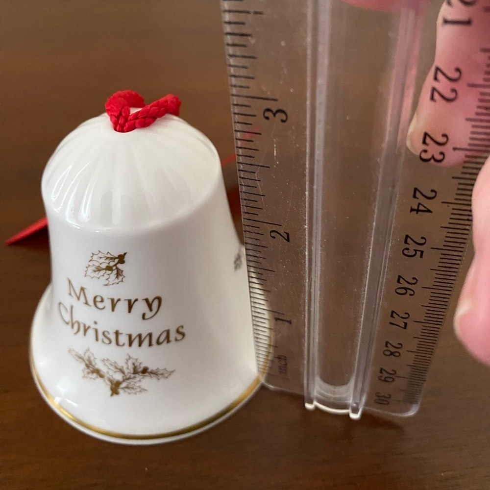 Vintage Spode Christmas Tree Bell Ornament 4th in Series | Made in England - Picture 6 of 6